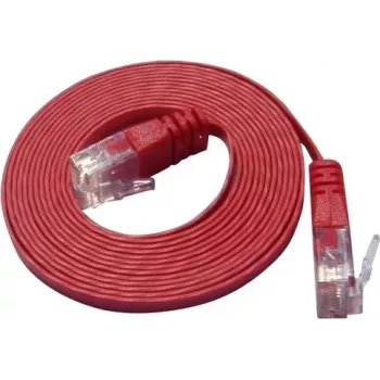 Wirewin SLIM U6 25 RT - Cat.6 slim patchkabel, U/UTP, 25 m, rood PKW-SLIM-KAT6 25.0 RT