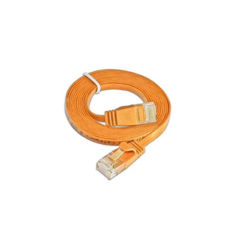 Wirewin Triotronik PKW-SLIM-KAT6 3.0 OR Cat6 U/UTP Slim Ethernet-patchkabel, RJ-45 stekker naar stekker, 3 m, oranje