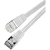 Wirewin Triotronik 0,15 m Cat6 U/FTP Slim Ethernet-patchkabel, RJ45 stekker naar stekker, wit (PKW-STP-SLIM-KAT6 0.15 WS)