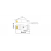 Wirewin Triotronik 0,15 m Cat6 U/FTP Slim Ethernet-patchkabel, RJ45 stekker naar stekker, wit (PKW-STP-SLIM-KAT6 0.15 WS)