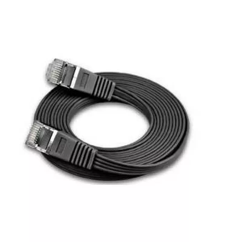 Wirewin Triotronik PKW-STP-SLIM-KAT6 1.0 SW Cat6 U/FTP Slim Ethernet-patchkabel, 1 m, zwart