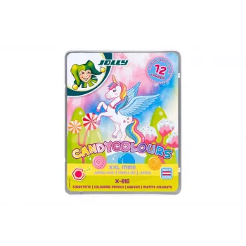 JOLLY X-BIG CANDYCOLOURS kleurpotloden, gemengde kleuren, 12 stuks (3099-0137)