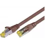 Wirewin Cat6a S/FTP netwerkkabel, 70 m, bruin, RJ45, 10Gbps, 500MHz, PIMF PKW-PIMF-KAT6 70.0 BR
