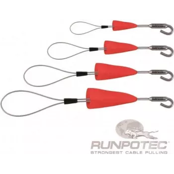 RUNPOTEC RUNP RUNPOFIX kabeltreklus set met haak en beschermkap, 4-delig (10159)