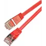Wirewin SLIM S6 01 RT - Cat.6 SLIM patchkabel, STP(PIMF), 0,1 m, rood PKW-STP-SLIM-KAT6 0.1 RT