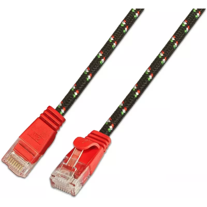 Wirewin SLIM Tough UTP-patchkabel Cat6 U/UTP rood 0,25m RJ45 PKW-TOUGH-K6 0.25 RT