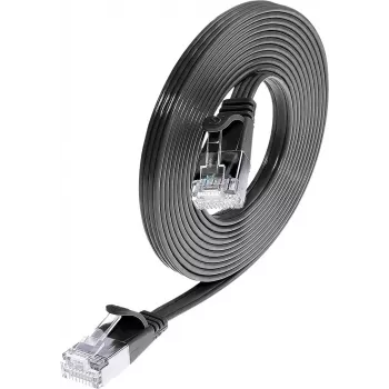 Wirewin Triotronik PKW-STP-SLIM-KAT6 20.0 SW - 20m Cat6 U/FTP slim ethernet-patchkabel, zwart