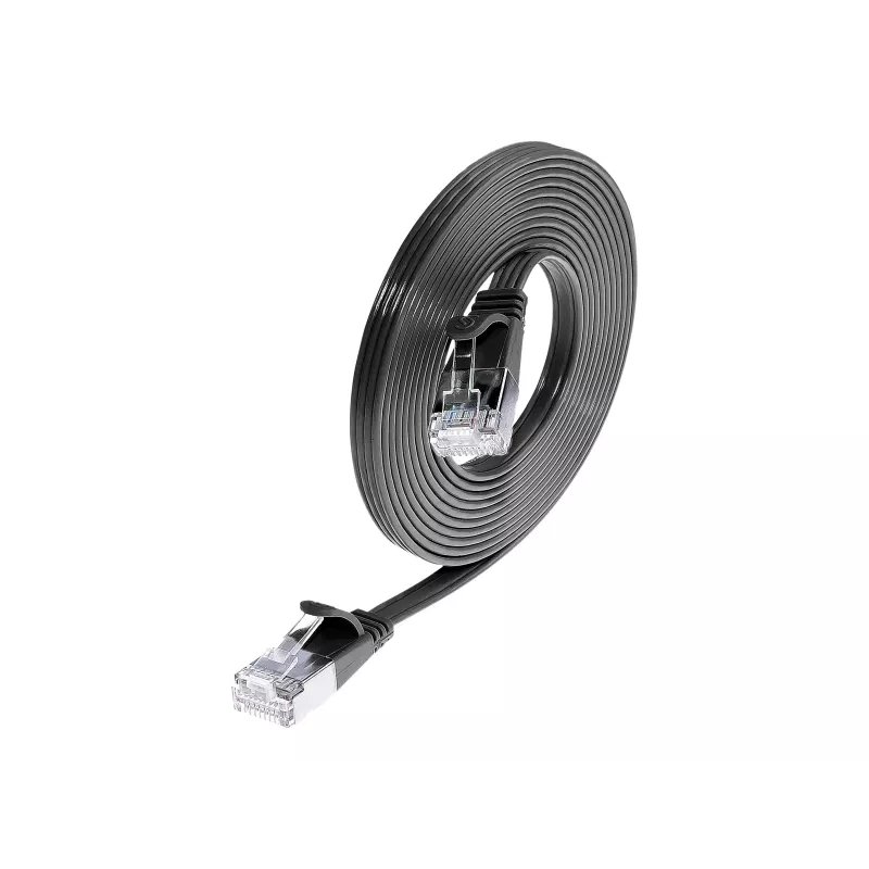 Wirewin Triotronik PKW-STP-SLIM-KAT6 20.0 SW - 20m Cat6 U/FTP slim ethernet-patchkabel, zwart