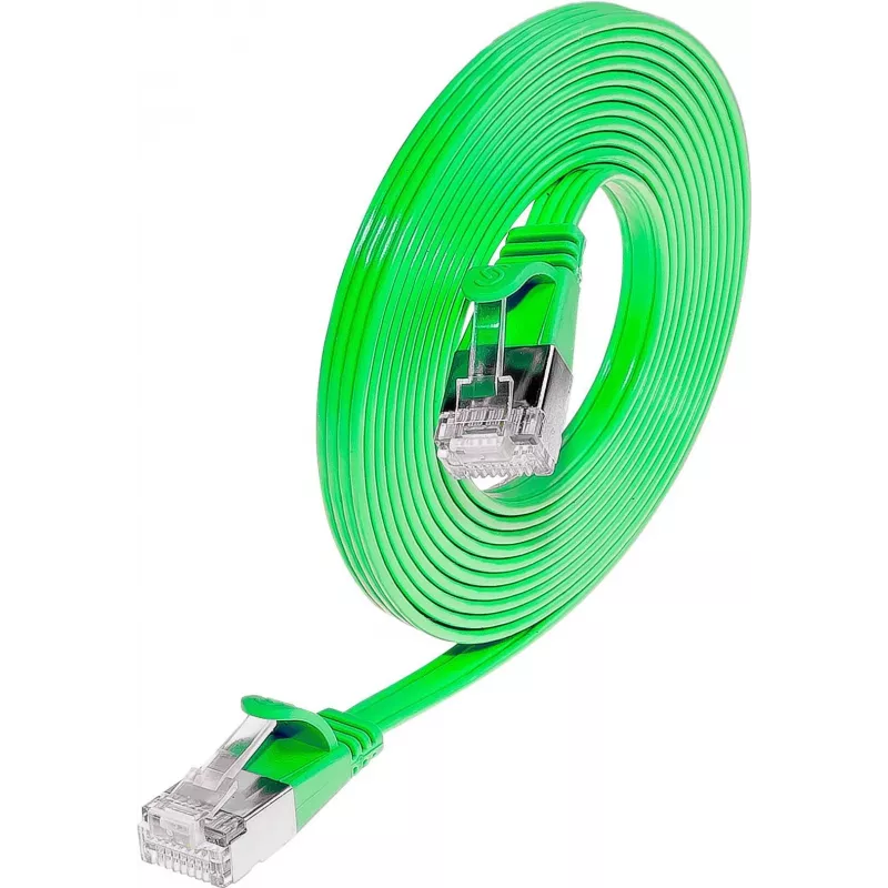 Wirewin SLIM S6 25 GN - Cat.6 SLIM patchkabel, STP (PIMF), 25 m, groen PKW-STP-SLIM-KAT6 25.0 GN