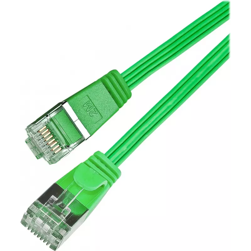 Wirewin Triotronik Cat6 U/FTP slim patchkabel 3m groen PKW-STP-SLIM-KAT6 3.0 GN