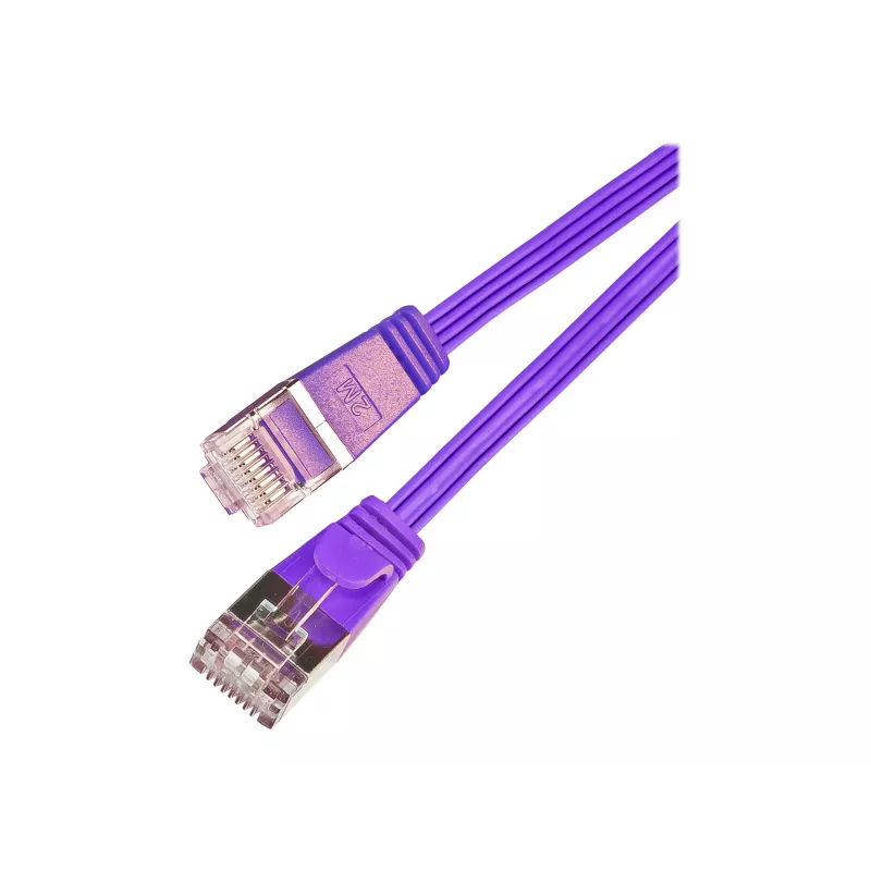 Wirewin Triotronik Cat6 U/FTP slim ethernet-patchkabel, 3 m, RJ-45 stekker naar stekker, koper, paars PKW-STP-SLIM-KAT6 3.0 VT