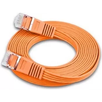 Wirewin Triotronik 0,15m Cat6 U/FTP-patchkabel, RJ-45 naar RJ-45, oranje PKW-STP-SLIM-KAT6 0.15 OR