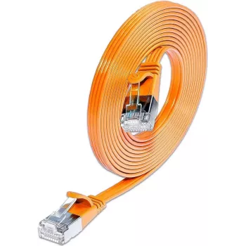Wirewin Triotronik 0,15m Cat6 U/FTP-patchkabel, RJ-45 naar RJ-45, oranje PKW-STP-SLIM-KAT6 0.15 OR