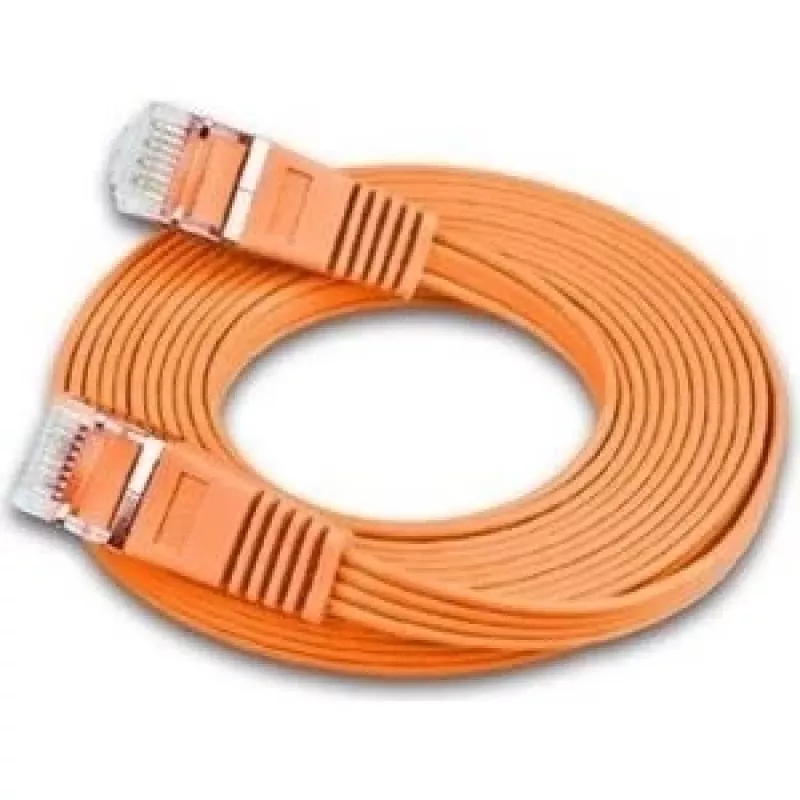 Wirewin Triotronik 0,15m Cat6 U/FTP-patchkabel, RJ-45 naar RJ-45, oranje PKW-STP-SLIM-KAT6 0.15 OR