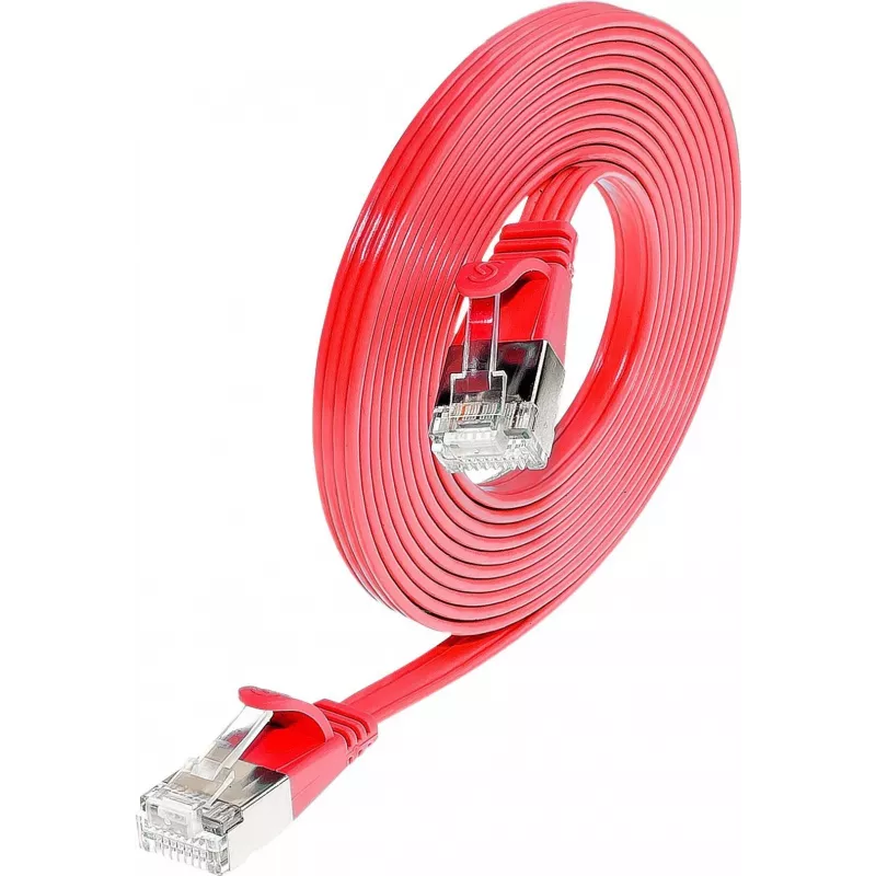 Wirewin SLIM S6 1.5 RT - Cat.6 SLIM-patchkabel, STP (PIMF), 1,5 m, rood PKW-STP-SLIM-KAT6 1.5 RT