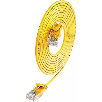Wirewin PKW-LIGHT-K6 1.5 GE - Cat.6 Slim-Light-patchkabel, U/UTP, 1,5 m, geel