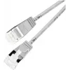Wirewin PKW-LIGHT-STP-K6A 5.0 Cat 6a U/FTP Slim Round Patchkabel, PoE, 5 m, grijs