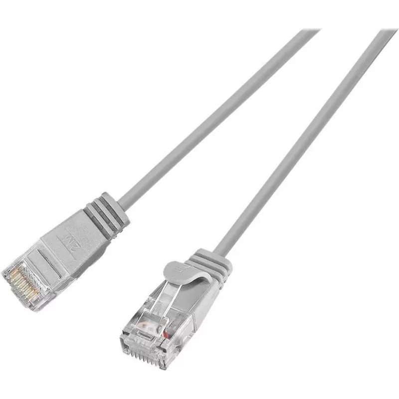 Wirewin SLIM UL6 10 GR - Cat.6 SLIM-Light-patchkabel, U/UTP, 10 m, grijs (PKW-LIGHT-K6 10.0)