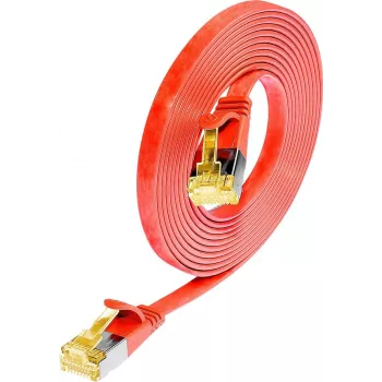 Wirewin Cat6a U/FTP Slim Ethernet-patchkabel RJ45 0,5m rood PKW-STP-SLIM-K6A 0.5 RT