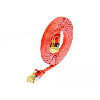 Wirewin Cat6a U/FTP Slim Ethernet-patchkabel RJ45 0,5m rood PKW-STP-SLIM-K6A 0.5 RT