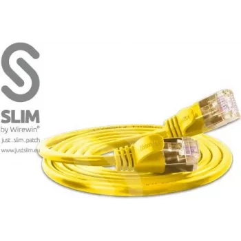 Wirewin Triotronik F/UTP Cat6a-patchkabel 0,5m geel PKW-LIGHT-STP-K6 0.5 GE