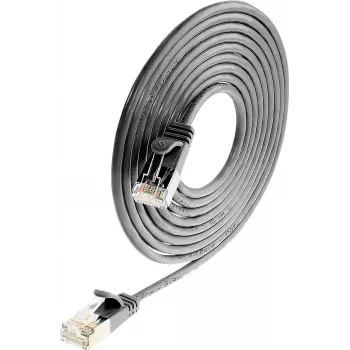 Wirewin Triotronik PKW-LIGHT-STP-K6 0,5 SW Cat6 S/FTP-patchkabel, zwart, 0,5 m