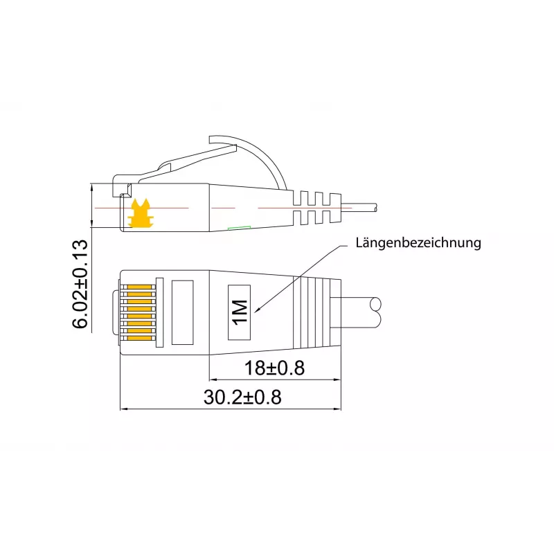 Wirewin Triotronik PKW-LIGHT-STP-K6 1.0 BL Cat6 STP-patchkabel, 1 m, blauw
