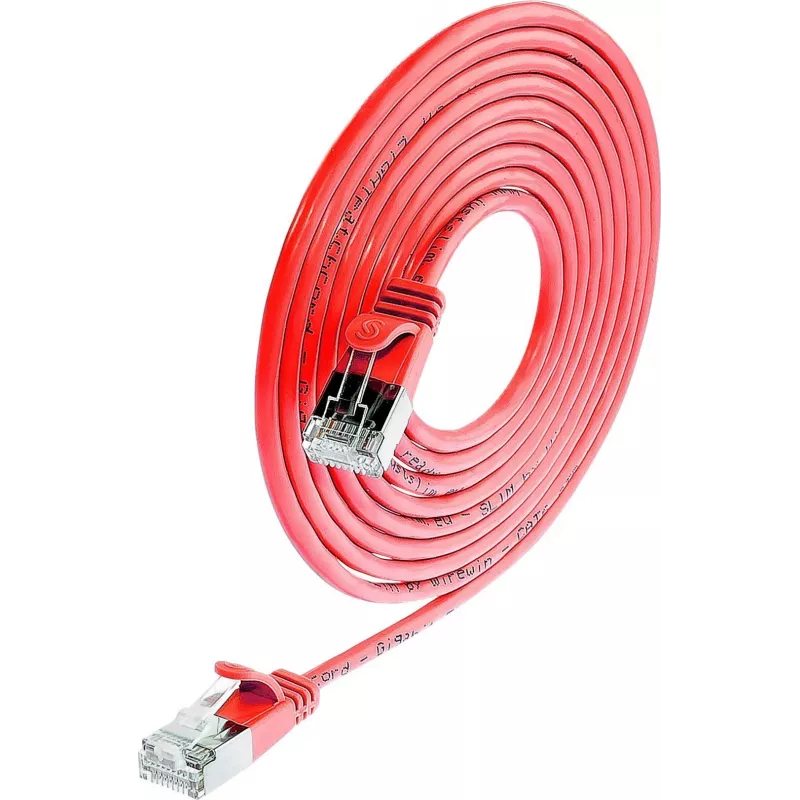 Wirewin Triotronik PKW-LIGHT-STP-K6 1.0 RT Cat6 F/FTP-patchkabel, RJ45-stekker naar stekker, 1 m, zwart