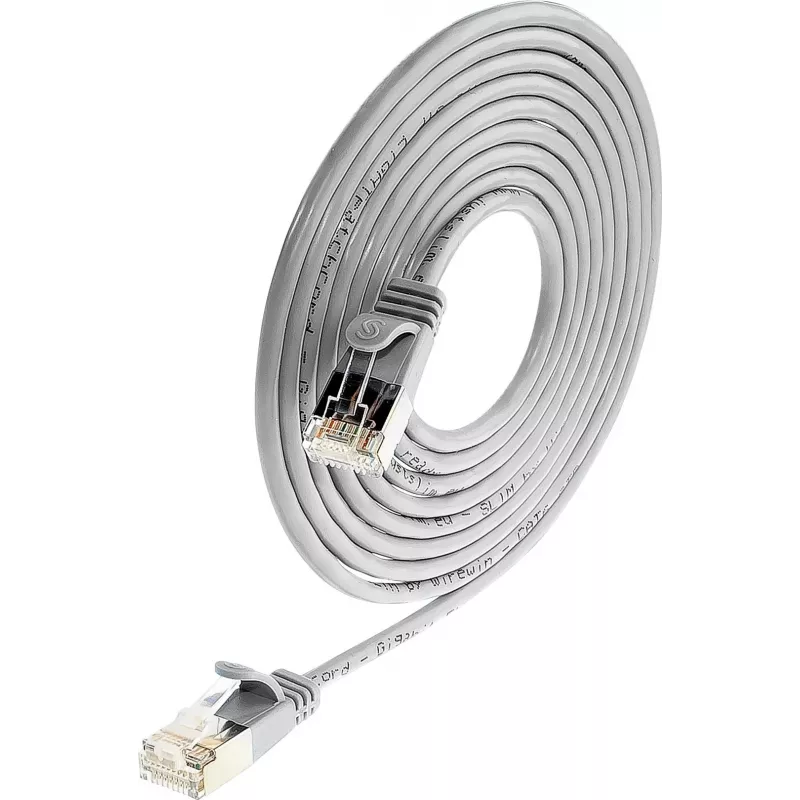 Wirewin Triotronik PKW-LIGHT-STP-K6 5.0 Cat6 afgeschermde Ethernet-patchkabel, RJ-45-stekker naar stekker, 5 m, zwart
