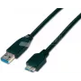 Wirewin USB 3.0 A-MB MM 3.0 SW - 3m USB-A naar Micro-B-kabel, zwart