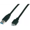 Wirewin USB 3.0 A-MB MM 3.0 SW - 3m USB-A naar Micro-B-kabel, zwart