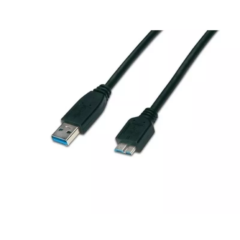 Wirewin USB 3.0 A-MB MM 3.0 SW - 3m USB-A naar Micro-B-kabel, zwart