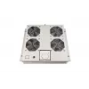 Wirewin FAN ROOF 4V 19-inch rack-dakventilatoreenheid, 4 ventilatoren, 230V, 960 m³/h, lichtgrijs