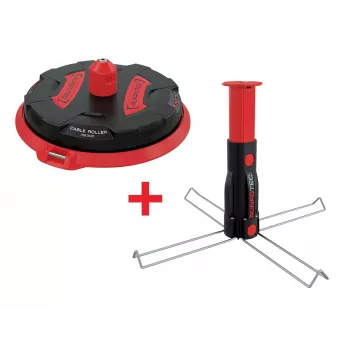 Runpotec Professional kabelafroller met multifunctionele doornset 10174