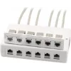 Wirewin 2x 6-poorts opbouwdoos voor keystone-modules, grijs, kunststof keystone-systeem (125460)