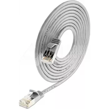 Slim Wirewin Triotronik PKW-LIGHT-STP-K6 15,0 Cat6 S/FTP patchkabel, RJ45 stekker naar stekker, koper, 15 m, zwart