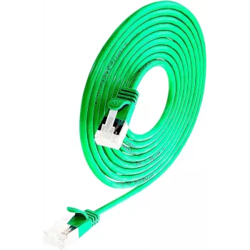 Wirewin Light patchkabel rond U/FTP Cat 6a groen 0,1 m Slim Light patchkabel rond, afgeschermd, PoE, flexibele en dunne kabel voor speciale toepassingen (PKW-LIGHT-STP-K6A 0.1 GN)