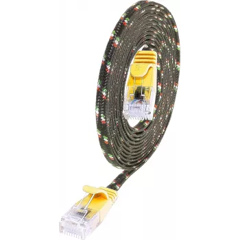 Wirewin PKW-TOUGH-K6 10.0 GE Cat.6 Slim Ethernet patchkabel, U/UTP, 10 m, geel