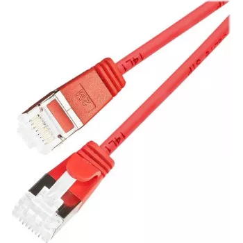 Wirewin Cat6a U/FTP Slim patchkabel 0,25 m rood PKW-LIGHT-STP-K6A 0.25 RT