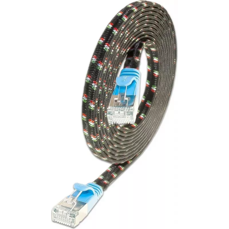 Wirewin Cat.6 SLIM-Tough patchkabel F/FTP 0,5 m blauw PKW-TOUGH-STP-K6 0.5 BL