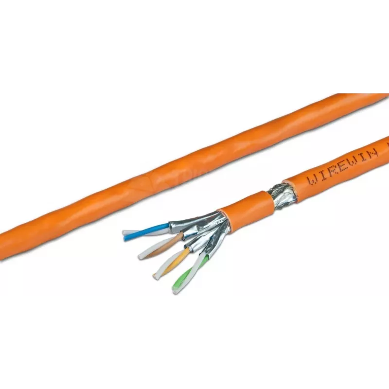 Wirewin VKW SFTP K7 LSOH3 500SXB Cat.7 S/FTP netwerkkabel als bulk, 500 m, oranje, LSOH3