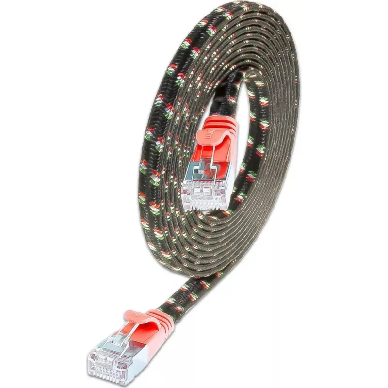 Wirewin SLIM ST6 3 RT - Cat.6 SLIM-Tough patchkabel, F/FTP, 3,0 m, rood PKW-TOUGH-STP-K6 3.0 RT