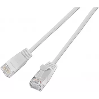 Wirewin SLIM KAT6A 10 Gigabit Lightpatchkabel rond, U/UTP, Ø 3,6 mm, wit (SLIM-L-UU-K6A 0.1 WT)