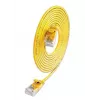 Wirewin SLIM KAT6A 10 Gigabit Light patchkabel, U/UTP, Ø 3,6 mm, geel, 0,1 m SLIM-L-UU-K6A 0.1 YE