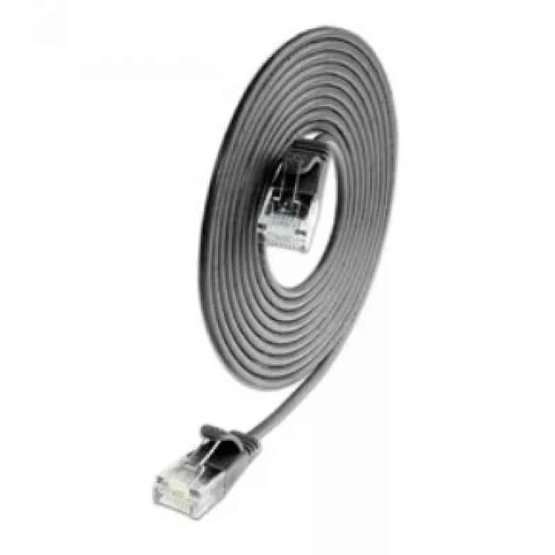 Wirewin SLIM CAT6A 10 Gigabit slim patchkabel, U/UTP, 3,6mm diameter, zwart, 1,5m SLIM-L-UU-K6A 1.5 BK