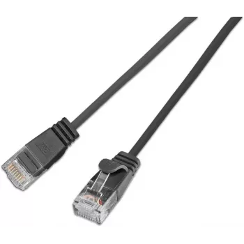 Wirewin Cat6A U/UTP slim patchkabel, RJ45, 0,5 m, zwart SLIM-L-UU-K6A 2.0 BK