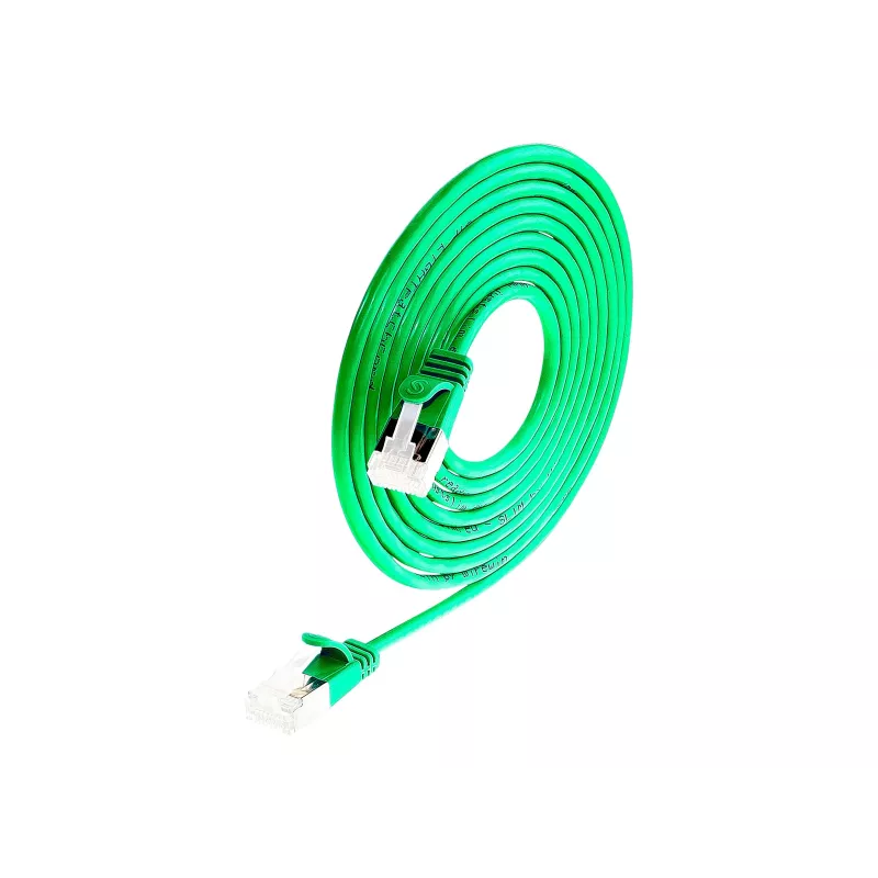 Wirewin Cat 6a U/FTP slim ethernet-patchkabel, 0,25 m, groen PKW-LIGHT-STP-K6A 0.25 GN