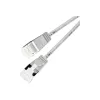Wirewin lightpatch kabel rond U/FTP Cat 6a grijs 0,1m slank flexibel PoE PKW-LIGHT-STP-K6A 0.1