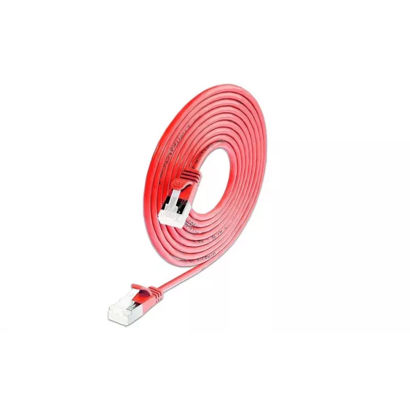 Wirewin light patchkabel rond U/FTP Cat 6a rood 2,0m slank flexibel PoE (PKW-LIGHT-STP-K6A 2.0 RT)