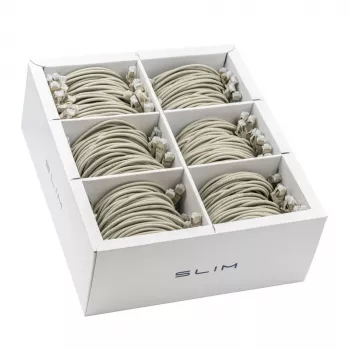 Wirewin SLIM KAT6A 10 Gigabit light patchkabel, 0,5 m, U/FTP, Ø 3,8 mm, grijs, 90-pack (SLIM-LS-K6A 0.5 90)